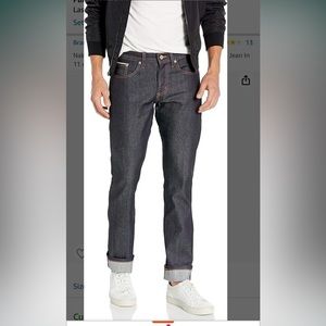 Naked & Famous Denim Men's Weird Guy Tapered Fit Jean In 11-Oz Stretch Selvedge